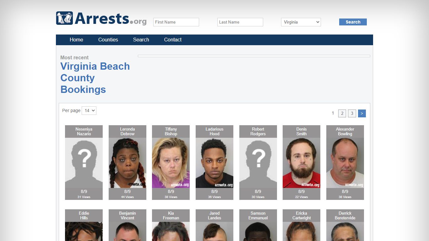 Virginia Beach County Arrests and Inmate Search